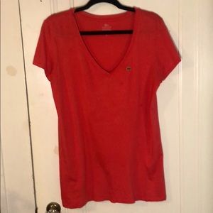 WOMAN’s LACOSTE IZOD TEE-SHIRT - IZOD CORAL COLOR